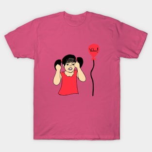 Baby says "Keep fighting !" T-Shirt